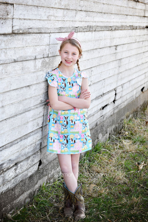 farm-flutter-milk-silk-dress Great Lakes kids - Sophia's StyleFlutter Dress-1