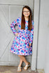 shades-of-purple-floral-long-sleeve-milk-silk-dress Great Lakes kids - Sophia's StyleLong Sleeve Dress-1