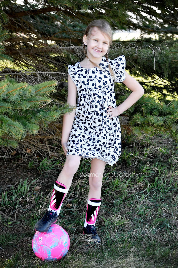 soccer-milk-silk-flutter-dress Great Lakes kids - Sophia's StyleFlutter Dress-1