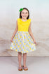 pineapple-ruffle-tank-milk-silk-dress Great Lakes kids - Sophia's StyleRuffle Tank Dress-1