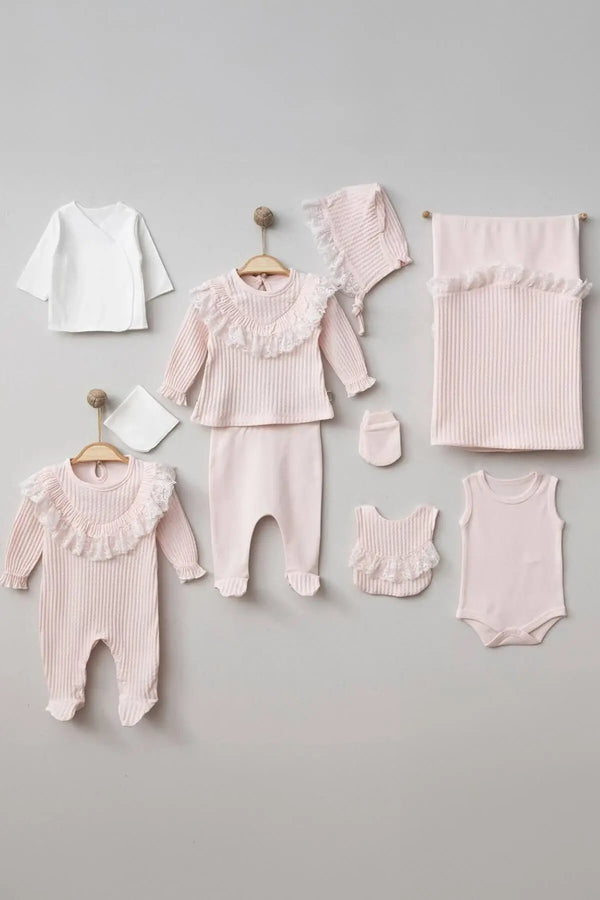 lina-newborn-baby-girl-coming-home-set-10-pcs-THA Dressing at Sophia's StyleNewborn Homecoming Set-1