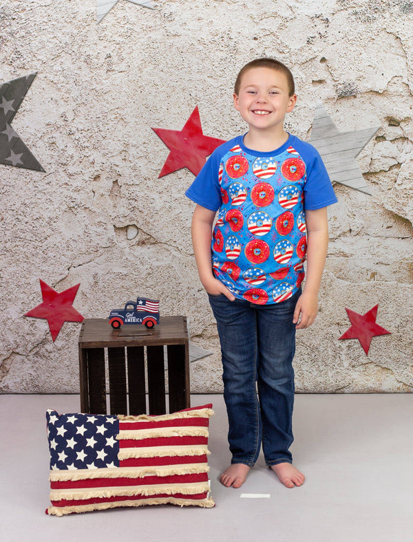patriotic-donut-milk-silk-raglan Great Lakes kids - Sophia's StyleRaglan-1