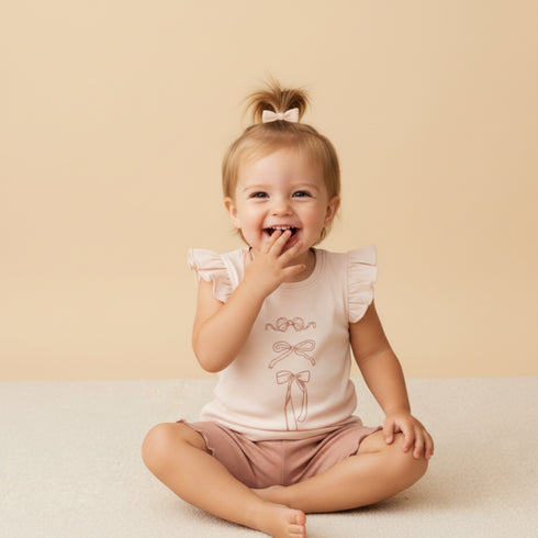 organic-sleeveless-flutter-top-shorts-set-bows-makemake-organics-sophias-styleTop & Shorts Set-1
