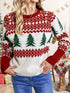 christmas-tree-pattern-round-neck-sweater-Sophia's Style-5