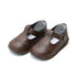 Zapatos de moda Mary Jane con diseño de ojales marrones para bebés y niñas, talla 1-7