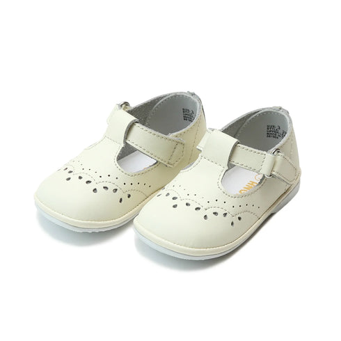 Zapatos de moda Mary Jane con diseño de ojales marrones para bebés y niñas, talla 1-7