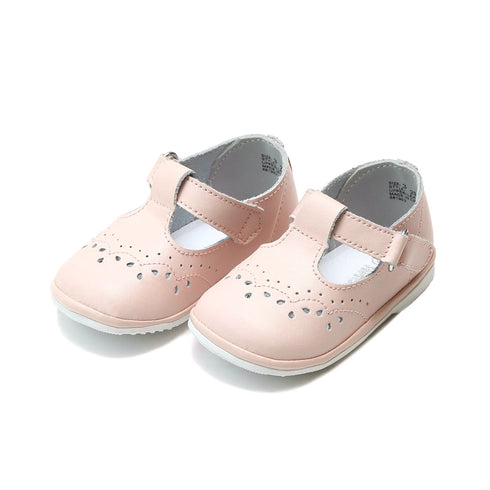 Zapatos de moda Mary Jane con diseño de ojales marrones para bebés y niñas, talla 1-7