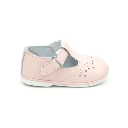 Zapatos de moda Mary Jane con diseño de ojales marrones para bebés y niñas, talla 1-7