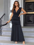 ruched-plunge-sleeveless-maxi-dress Sophia's Trends - Sophia's Style--