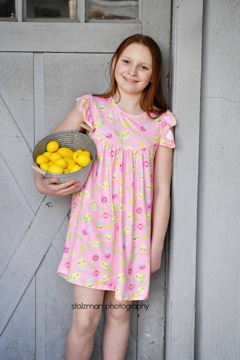 lemonade-milk-silk-flutter-dress Great Lakes kids - Sophia's StyleFlutter Dress-1