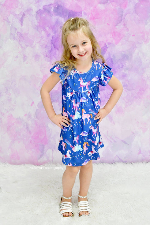 sparkle-unicorn-milk-silk-flutter-dress Great Lakes kids - Sophia's StyleFlutter Dress-1