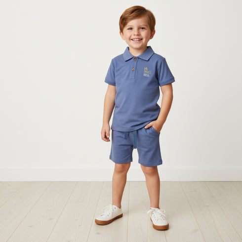 organic-polo-shirt-shorts-set-slate-makemake-organics-sophias-styleShirt & Shorts Set-1