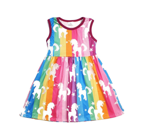 rainbow-unicorn-milk-silk-tank-dress Great Lakes kids - Sophia's Style-2
