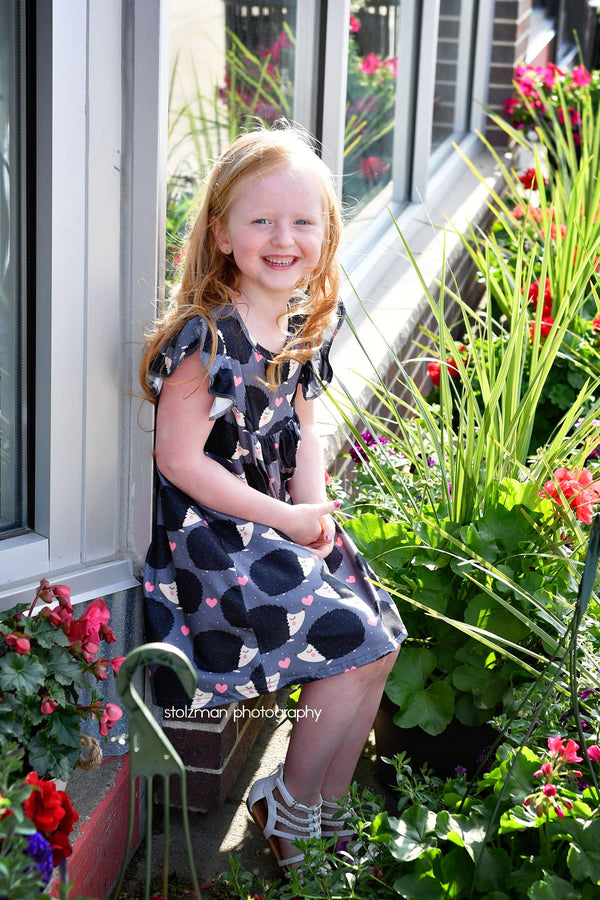hedgehog-milk-silk-flutter-dress Great Lakes kids - Sophia's StyleFlutter Dress-1