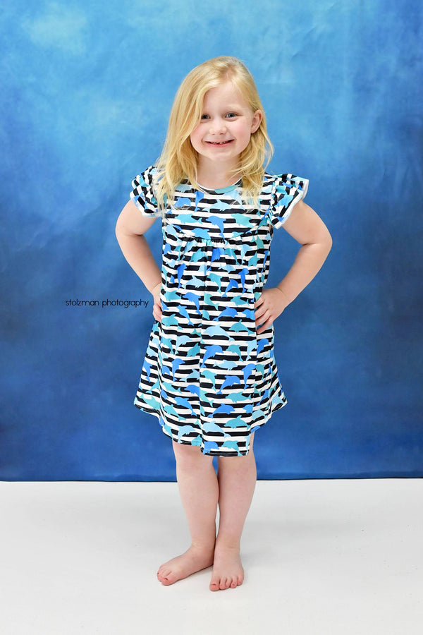 striped-dolphin-milk-silk-flutter-dress Great Lakes kids - Sophia's Styleflutter-1