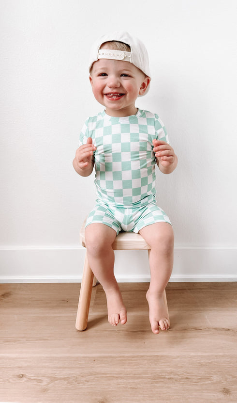 mint-checkers-dream-short-set Dream-Big-Little-Co-pajama-baby-blanket
