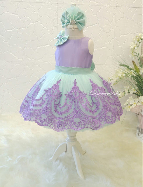 Alana Dress Mint & Lavender