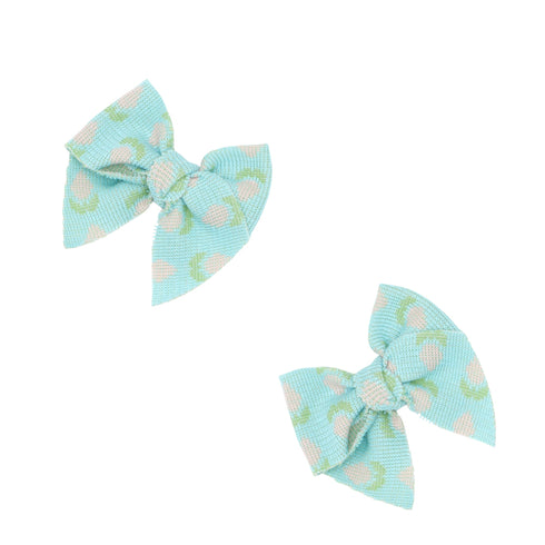 2pk-baby-bloom-clips-robin-egg-knit-tulip Baby Bling Bows clips headbands - Sophia's Style2PK BABY BLOOM CLIPS-