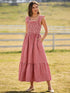 mommy-me-adult-dress-red-plaid-sleeveless-outfit-for-party-Sophia's StyleDress-1