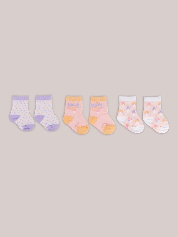 baby-socks-trio-mushy-love jujube bags at sophiasstyle.com Baby Socks Trios
