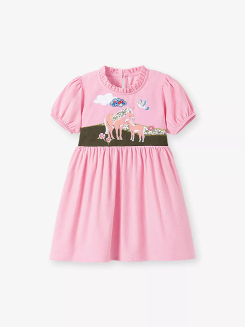 childrens-cartoon-short-sleeve-dress-ohso-kids-sophias-style-1