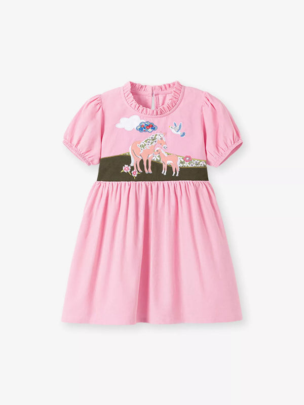 childrens-cartoon-short-sleeve-dress-ohso-kids-sophias-style-1