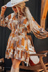 printed-collared-neck-three-quarter-sleeve-mini-shirt-dress OhSoStyled at Sophia's Style-3