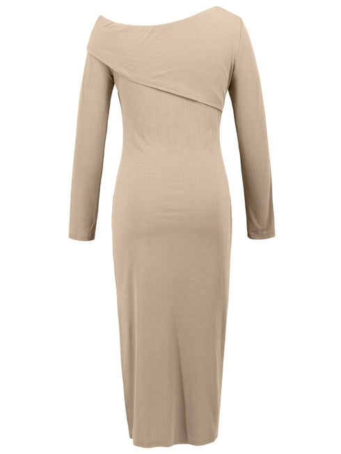 slit-one-shoulder-long-sleeve-dress OhSoStyled at Sophia's Style-14