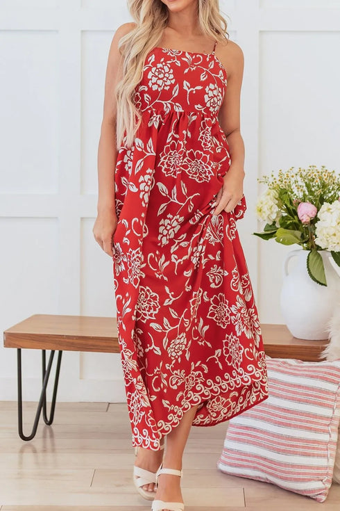 floral-printed-spaghetti-strap-empire-waist-maxi-dress-Sophia's Style-5