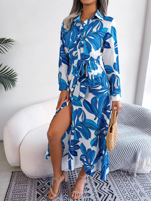 tied-button-up-long-sleeve-dress OhSoStyled - Sophia's Style-5