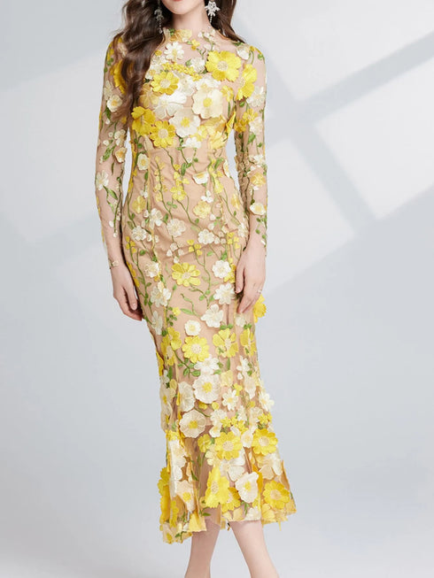 floral-embroidered-mesh-long-sleeve-midi-dress-OhSoStyled-Sophia's-Style-19