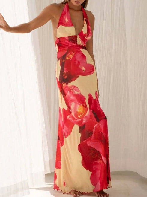 floral-halter-neck-deep-v-maxi-dress-OhSoStyled-Sophia's-Style-16