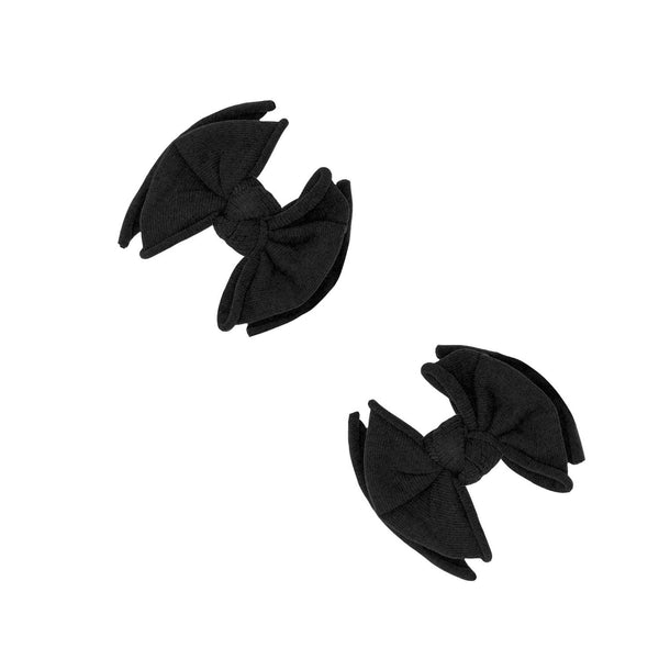 2pk-baby-fab-clips-black Baby Bling Bows clips headbands - Sophia's Style2PK BABY FAB CLIPS-