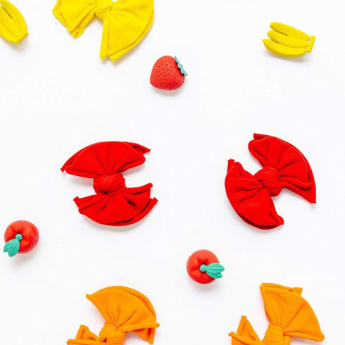 2pk-baby-fab-clips-cherry Baby Bling Bows clips headbands - Sophia's Style-