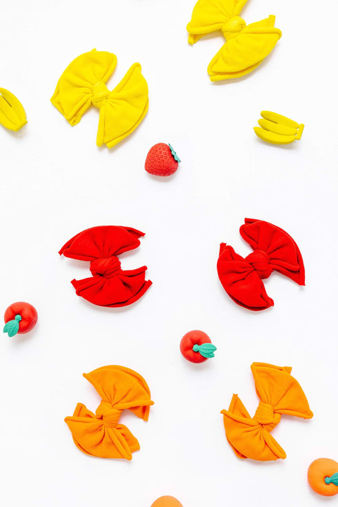 2pk-baby-fab-clips-canary Baby Bling Bows clips headbands - Sophia's Style-