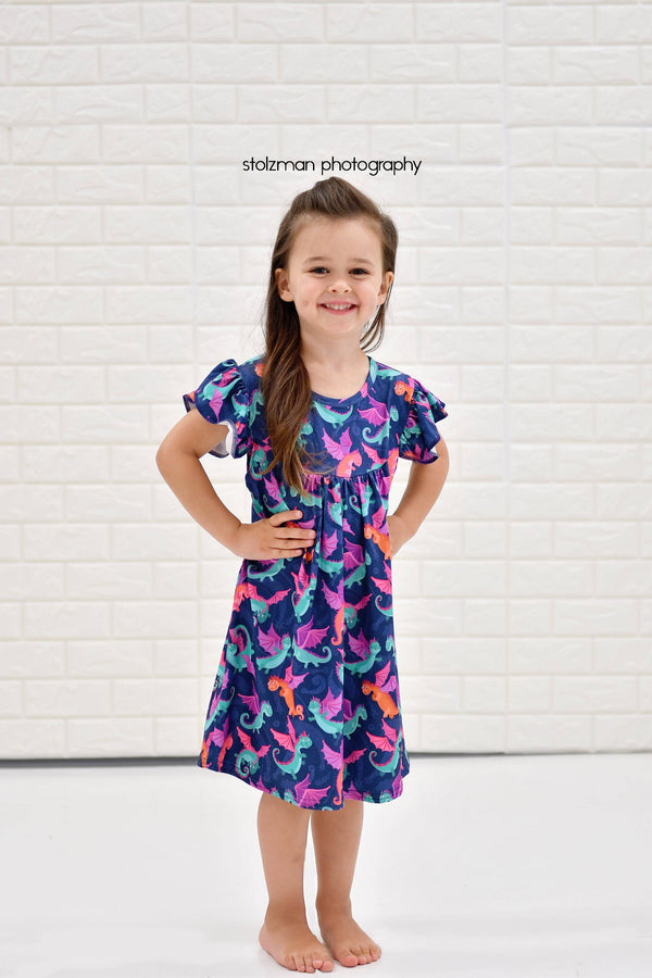 dragon-milk-silk-flutter-dress Great Lakes kids - Sophia's StyleFlutter Dress-1