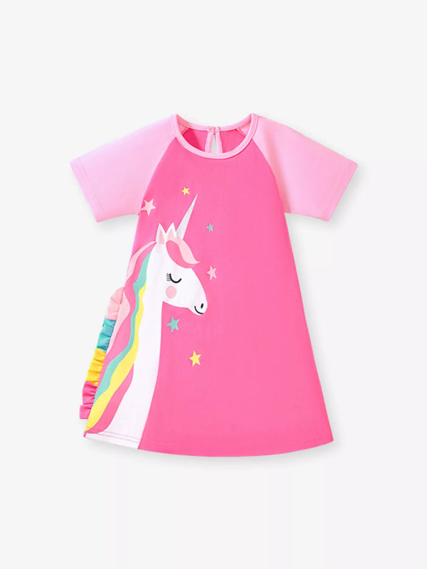 childrens-unicorn-graphic-short-sleeve-dress-ohso-kids-sophias-styleDresses-1