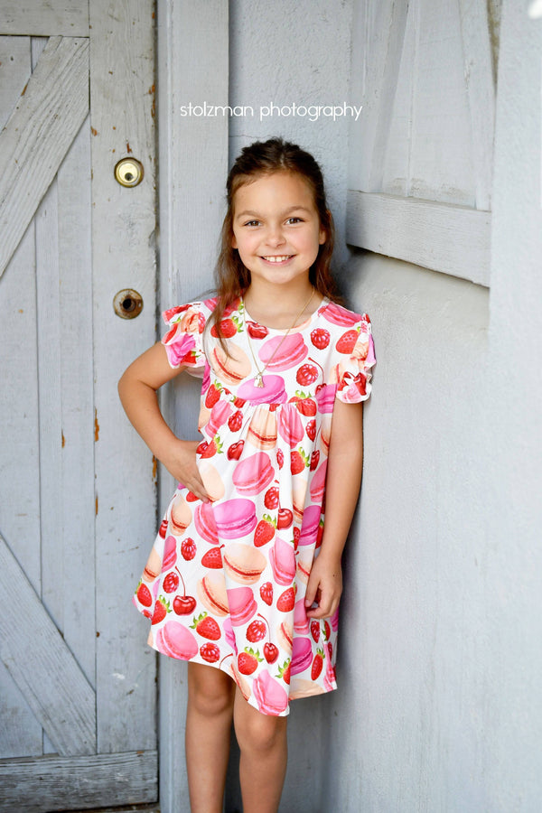 macaroon-flutter-milk-silk-dress Great Lakes kids - Sophia's StyleFlutter Dress-1