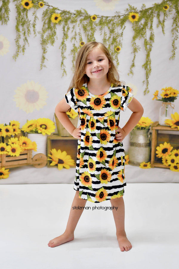 sunflower-milk-silk-flutter-dress Great Lakes kids - Sophia's StyleFlutter Dress-1