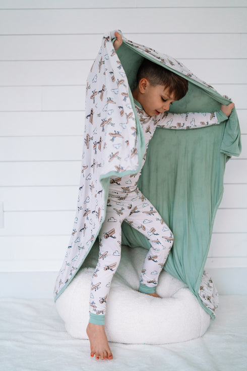 plane-fun-dream-set Dream-Big-Little-Co-pajama-baby-blanket