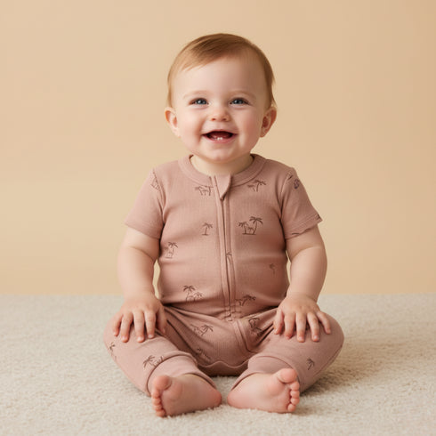 organic-short-sleeve-zip-romper-island-palm-makemake-organics-sophias-styleShort Sleeve Zip Romper-1