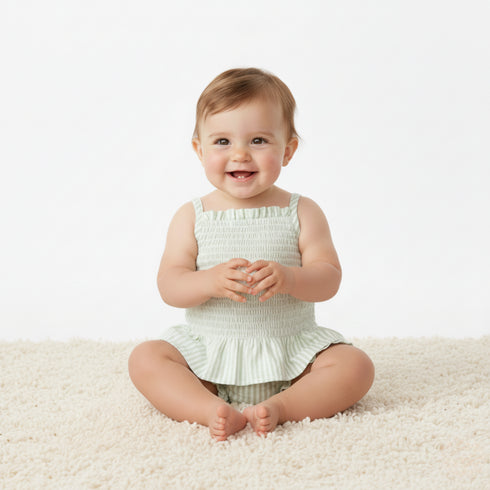 organic-smocked-top-and-bloomer-set-basil-stripes-makemake-organics-sophias-styleSmocked Top & Bloomer Set-1