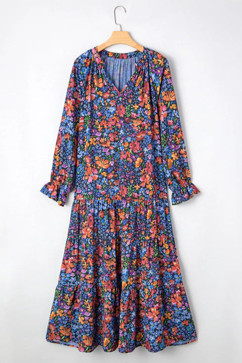 floral-print-flounce-sleeve-dress-OhSoStyled-Sophia's-Style-6