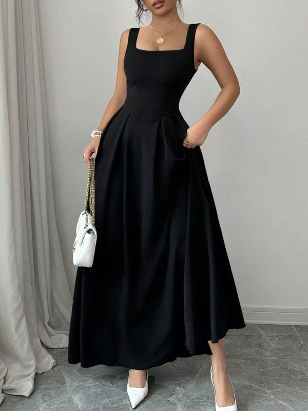 sleeveless-a-line-maxi-dress-with-square-neckline-OhSoStyled-Sophia's-Style-1