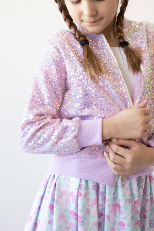 lavender-sequin-jacket Mila & Rose at Sophia's Style-Lavender Sequin Jacket-2T-Sequin Jacket-1