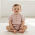 organic-short-bubble-romper-coral-stripes-makemake-organics-sophias-styleShort Bubble Romper-1