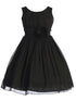 Girls Flower Waist Chiffon Flower Girl Dress 8-12
