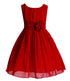 Vestido de niña de flores de gasa con cintura de flores de Just Kids Girls 2-14