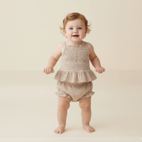 organic-smocked-top-and-bloomer-set-caramel-check-makemake-organics-sophias-style-3