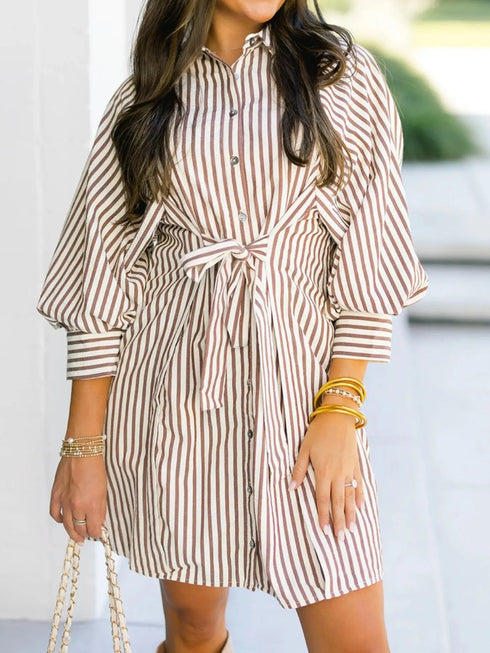 striped-tie-waist-shirt-dress-OhSoStyled-Sophia's-Style-1